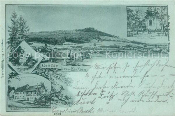 Einkorn Schwaebisch Hall Koenig Karl Turm Witschaft