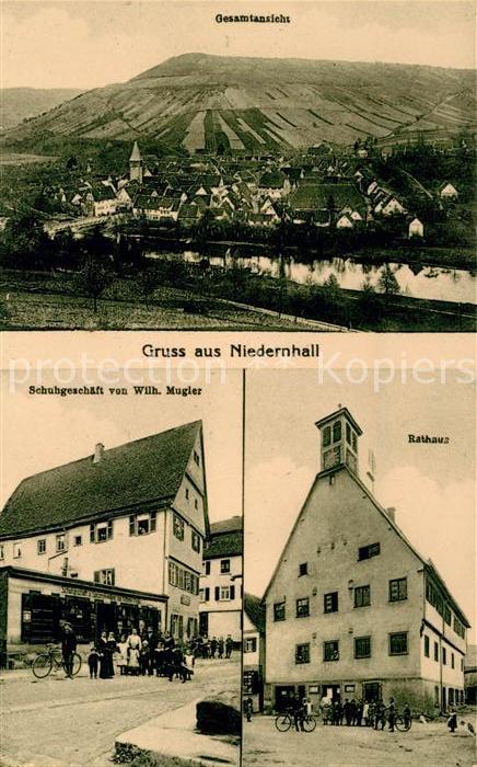 Niedernhall Panorama Schugeschaeft Mugler Rathaus