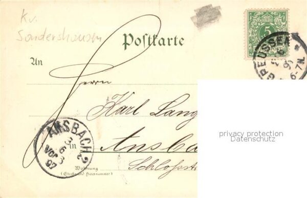 Greussen Marktplatz Postamt Schule – Bild 2