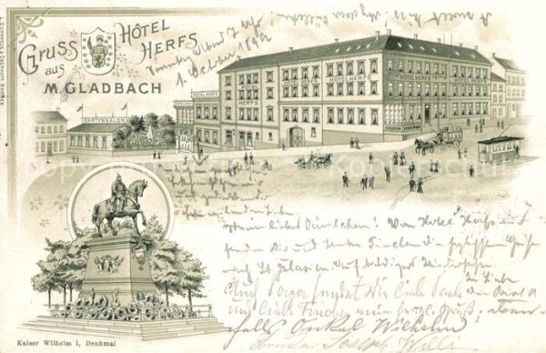 Moenchengladbach Hotel Herfs Kaiser Wilhelm Denkmal