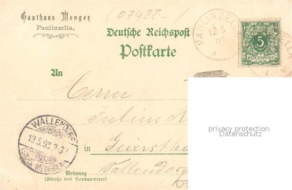 Paulinzella Panorama Gasthaus Menger Kirchenruine – Bild 2