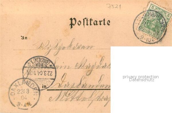 Langenbruecken Bad Schoenborn Kirche Marktplatz Rathaus Bad Postamt – Bild 2