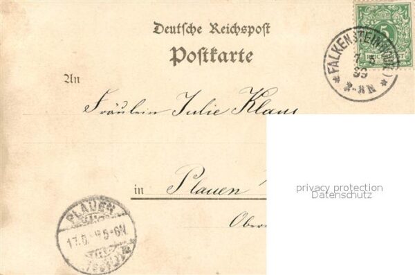 Falkenstein Vogtland Markt Bahnhofstrasse Amtsgericht – Bild 2