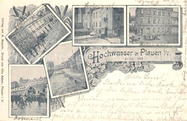 Plauen Vogtland Hochwasser 1901