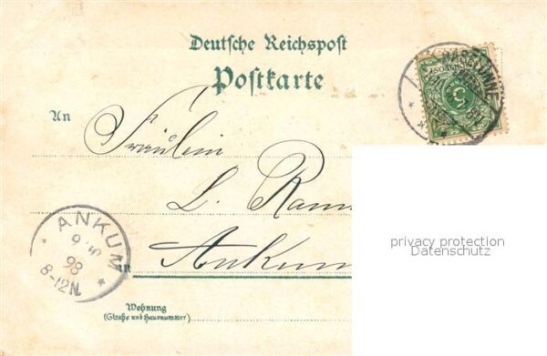 Haseluenne Rathaus Postamt Bahnhof Ursulinenkloster – Bild 2