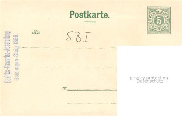 Geislingen Steige Schuberthaus Bezirks Gewerbe Ausstellung – Bild 2