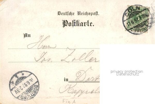 Koeln Rhein Hotel Kaiser Wilhelm Dom Denkmal Kaiser Wilhelm – Bild 2