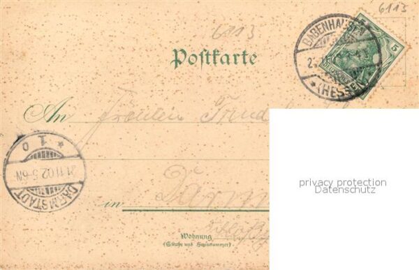 Babenhausen Hessen Postamt Schlosshof Kriegerdenkmal Panorama – Bild 2