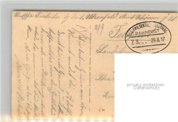 Utzenfeld Schwarzwald Handlung Bauholzer Panorama Feldpost – Bild 2