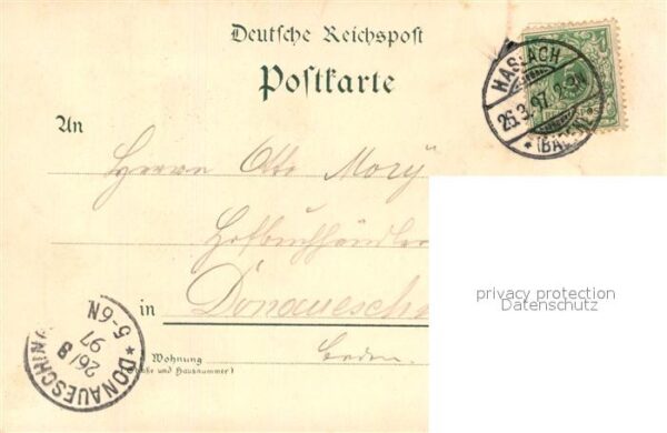 Haslach Kinzigtal Hauptstrasse Ehemaliges Kloster Litho – Bild 2