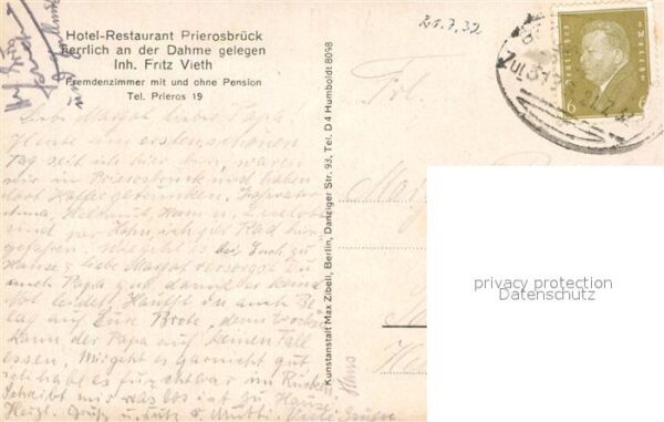 Prierosbrueck Foersterei Prieros Spitzes Eck Einfahrt Dubrow – Bild 2