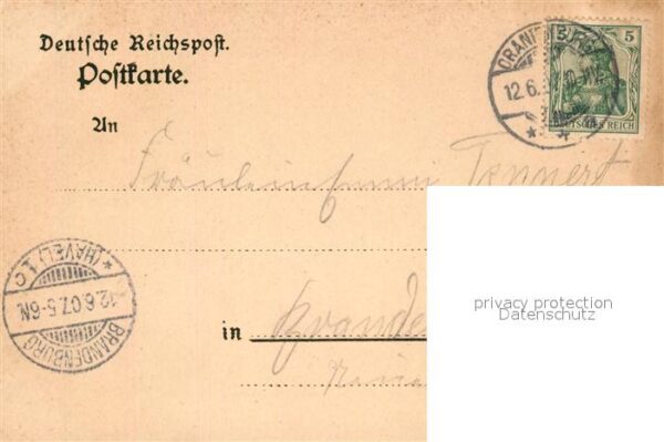 Oranienburg Schuetzenhaus Jagdzimmer Engel Litho – Bild 2