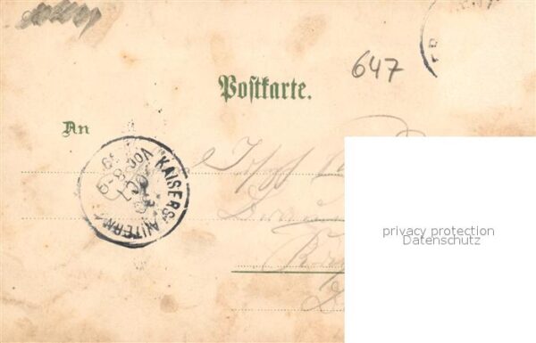 Frankenthal Pfalz Bahnhof Turnhalle Bahnhofstrasse Gymnasium Landgericht Litho – Bild 2