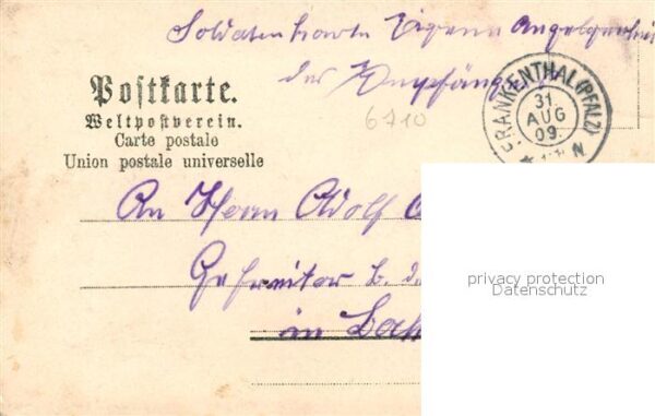 Frankenthal Pfalz St. Elisabeth Hospital Turnhalle Taubstummen-Anstalt Litho – Bild 2