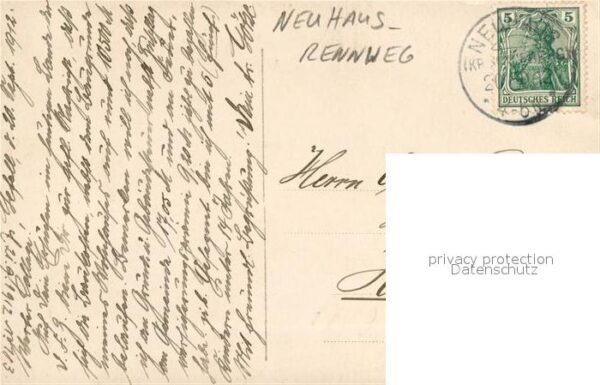 Neuhaus Rennweg Privathaus-Ak – Bild 2