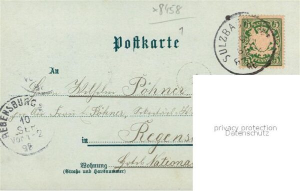 Sulzbach-Rosenberg Kaserne Rathaus Litho – Bild 2