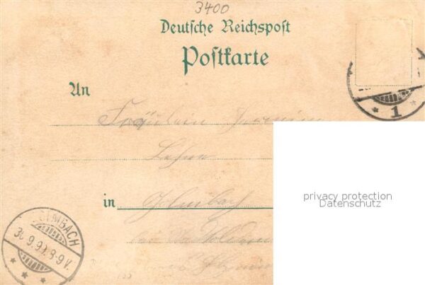 Goettingen Niedersachsen Bahnhofsrestaurant Bahnhof Litho – Bild 2