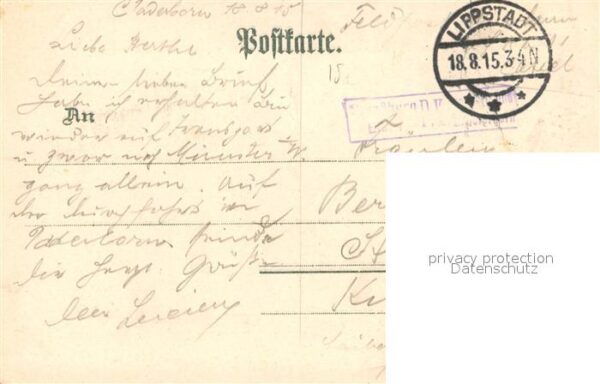 Paderborn Postamt Litho – Bild 2