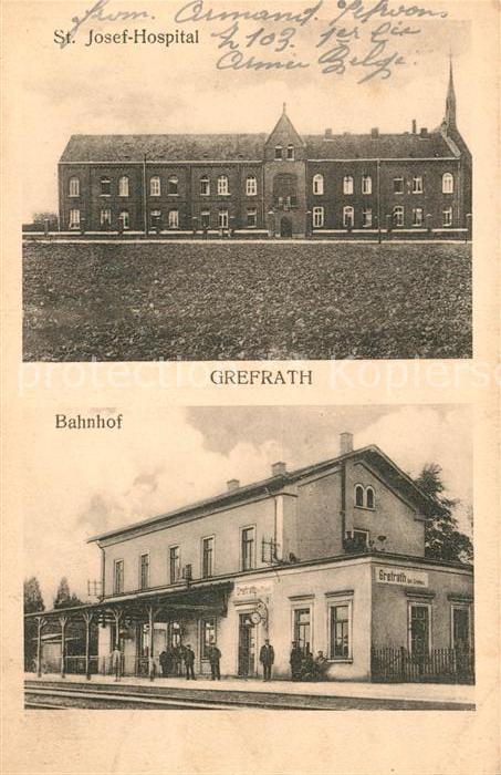 Grefrath Niederrhein St. Josef-Hospital Bahnhof