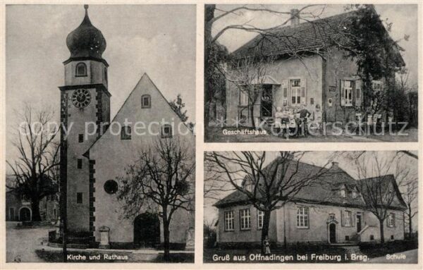 Offnadingen Geschaeftshaus Kirche Rathaus