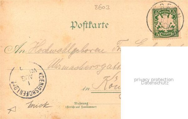 Ebern Rathaus Schloss Eyrichshof Kapelle Litho – Bild 2