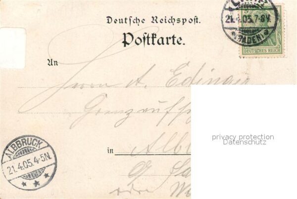 Lahr Baden Reichswaisenhaus Gasthaus zum Badischen Hof Kasernement Litho – Bild 2