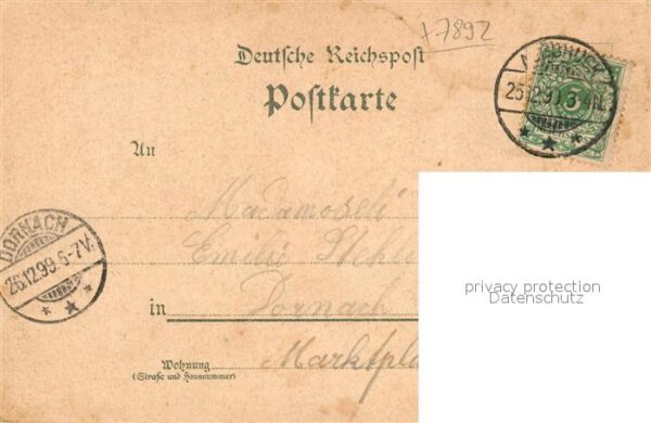 Hohenfels Albbruck Gasthaus-Pension Hohenfels Litho – Bild 2