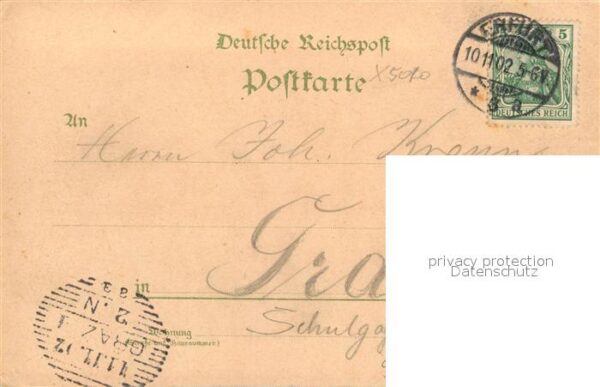 Erfurt Augustaburg Panorama Litho – Bild 2
