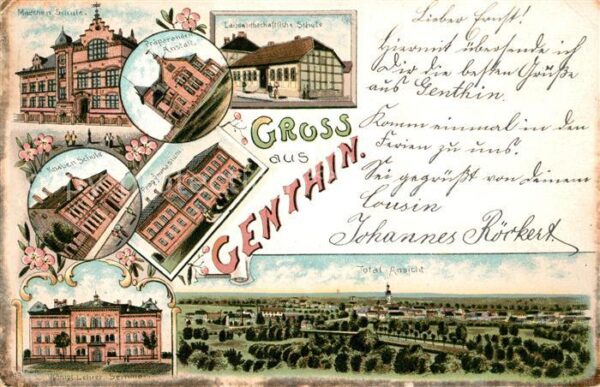Genthin Maedchen-Schule Praeparanden-Anstalt Landwirtschaftliche Schule Progymna