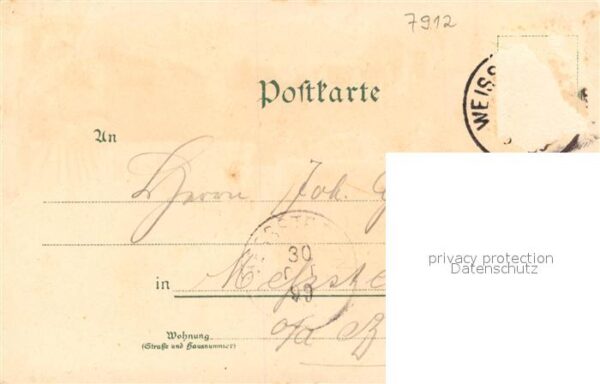 Weissenhorn Hotel zum Hasen Krankenhaus Magistratur Litho – Bild 2
