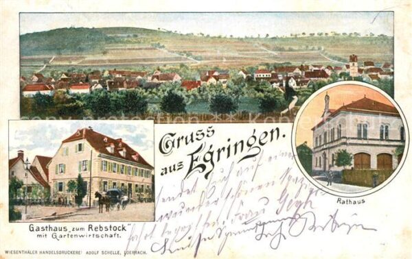 Egringen Gasthaus zum Rebstock Rathaus