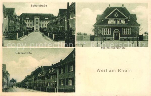 Weil am Rhein Schulstrasse Blaeserstrasse Kleinkinderschule