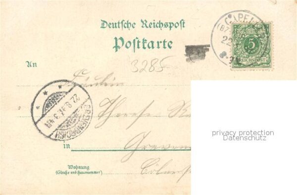 Kapellen-Stolzenfels Hotel Lahneck Schloss Stolzenfels Litho – Bild 2
