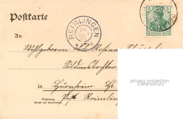 Noerdlingen Schrannen-Halle Bahnhof Trachten Litho – Bild 2