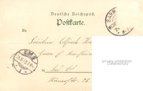 Wichlinghausen Restaurant Fritz Schuermann Marktplatz Kirche Nordpark Litho – Bild 2
