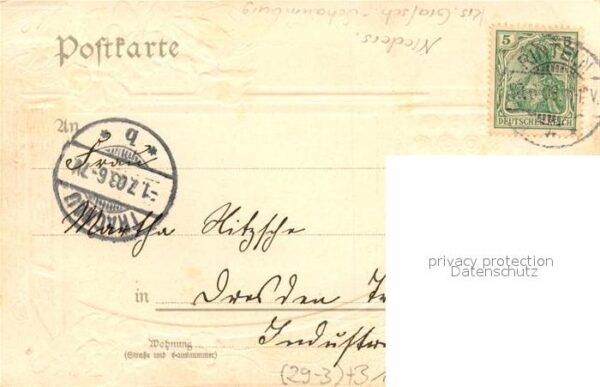 Rinteln Fensterkarte Marktplatz Litho – Bild 2