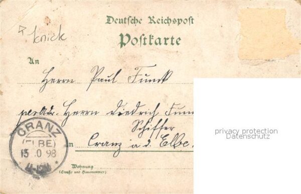 Moorburg Hamburg Kirche Blankhau's Salon Litho – Bild 2
