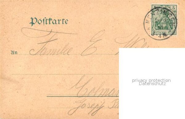 Orsingen-Nenzingen Rathaus Schule Litho – Bild 2