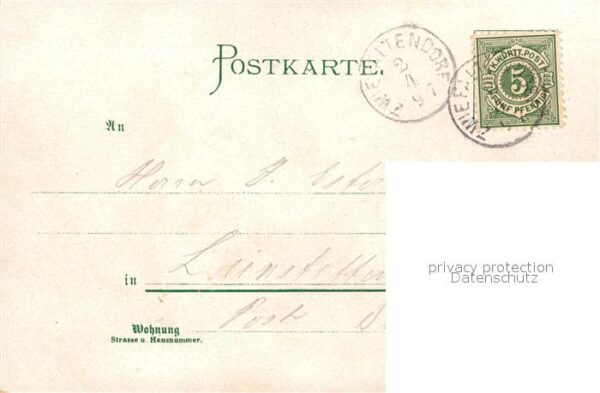 Zwiefalten Wuerttemberg Bierbrauerei Goetz Kirche Pflegeanstalt Litho – Bild 2
