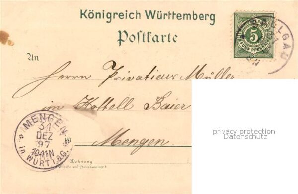Saulgau Kloster Siessen Schullehrer-Seminar Turnhalle Litho – Bild 2