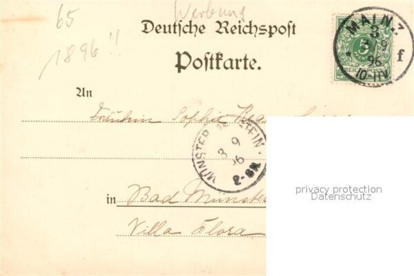 Mainz Rhein Sektkellerei Kupferberg Gold Litho – Bild 2