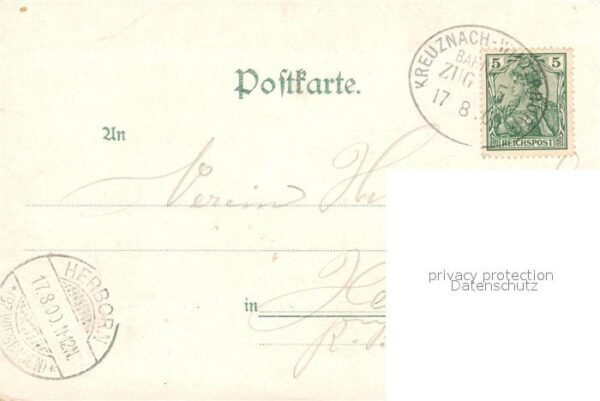Winterburg Kirche Hotel Vollrath Litho – Bild 2