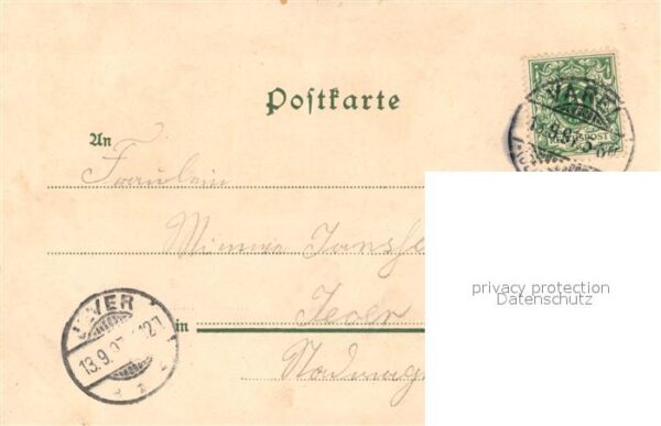 Varel Jadebusen Caffeehaus Otto Doerrier Litho Rondeel – Bild 2