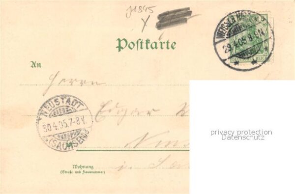 Dresden Dr. Lahmann's Sanatorium Weisser Hirsch Villa Heinrichshof Litho – Bild 2