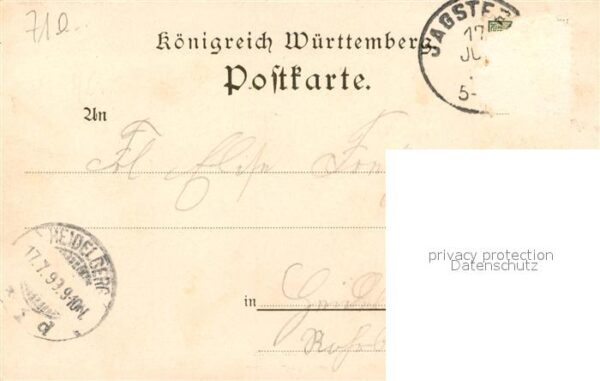 Jagstfeld Altes Stein-Salzbergwerk Bahnhof Bedesta Litho – Bild 2
