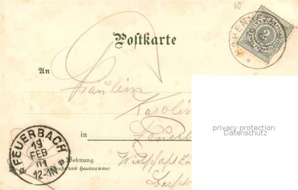 Birkach Stuttgart Gasthof zum Birkenhof Schloss Hohenheim Litho – Bild 2