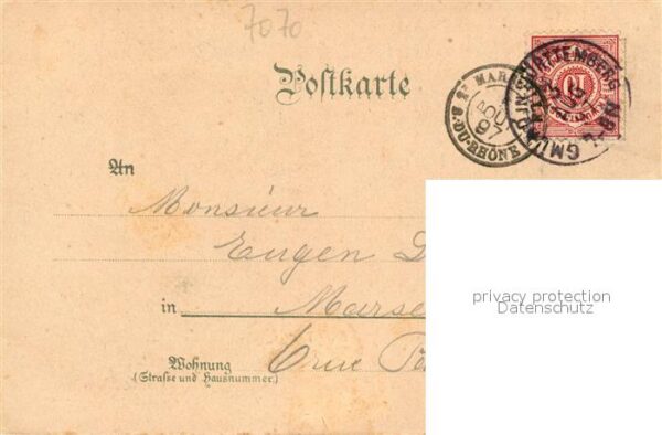 Schwaebisch Gmuend Turm Heiligkreuz-Kirche Johannes-Kirche Litho – Bild 2