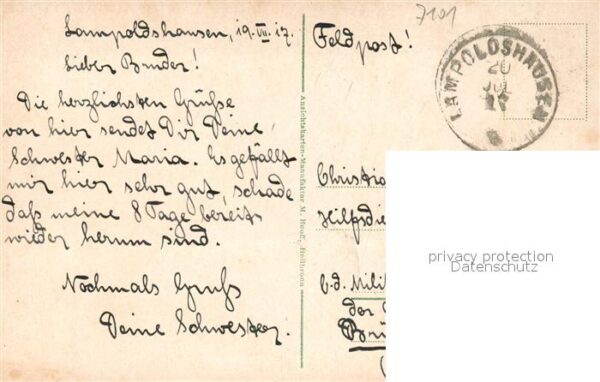 Lampoldshausen Wirtschaft Wilhelm Beck Postagentur – Bild 2