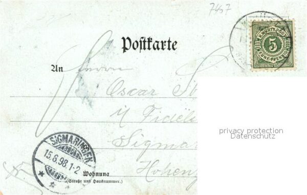 Rottenburg Neckar Seminar Alt-Rotenburg Litho – Bild 2