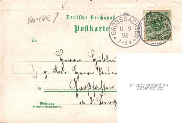 Mosbach Baden Kirche Rathaus Palm's Haus Litho – Bild 2